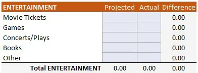 الگوی بودجه خانه Home Budget Template