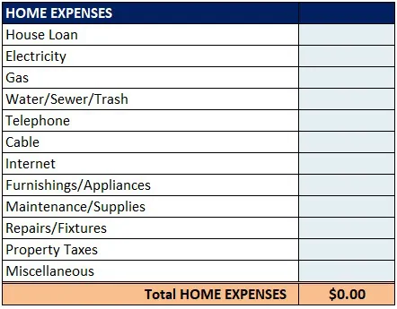 الگوی بودجه شخصی ماهانه Personal Monthly Budget Template