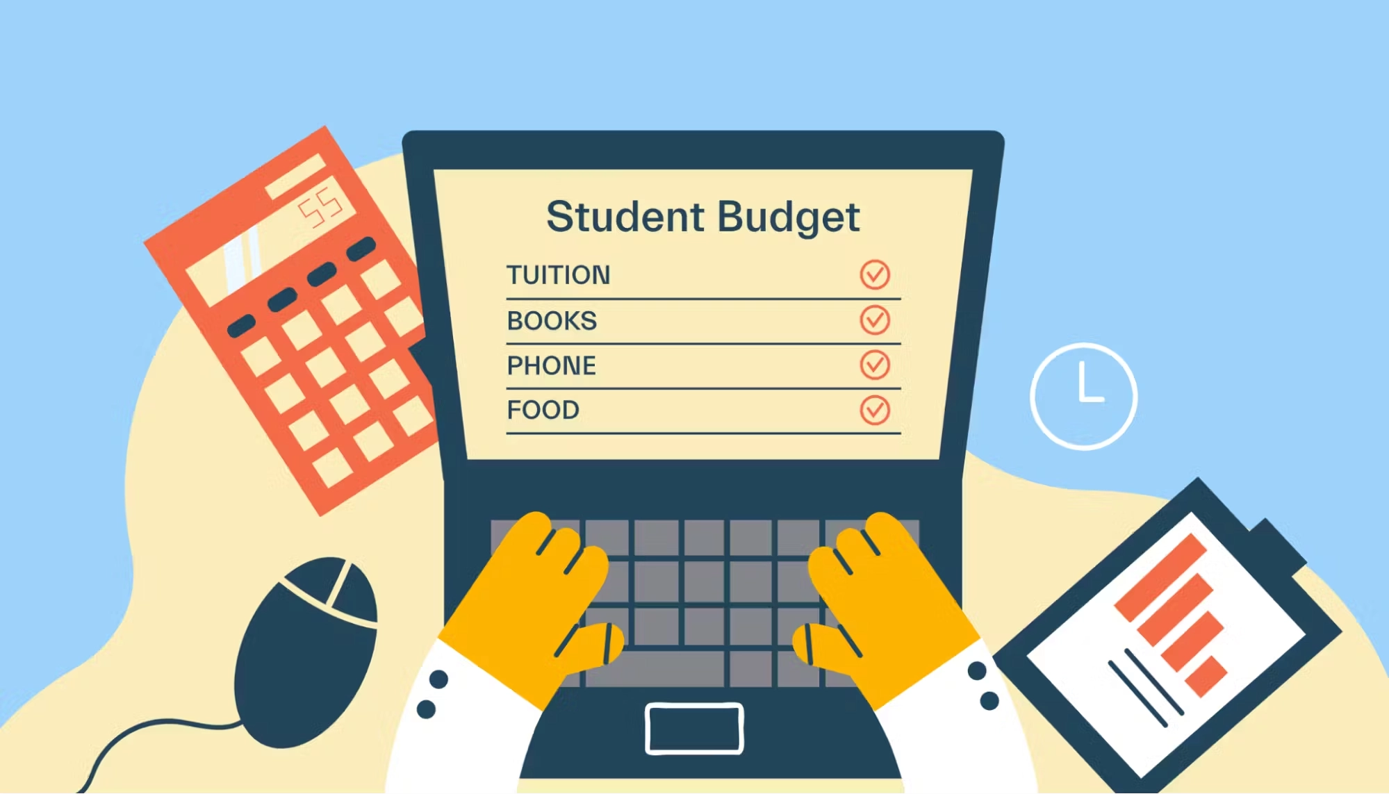 الگوی بودجه دانشجویی College Student Budget Template