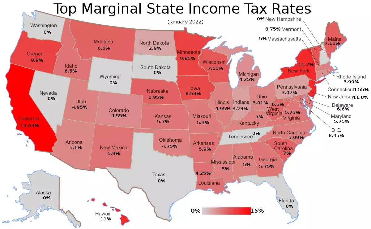 مالیات بر درآمد دولتی State Income Tax