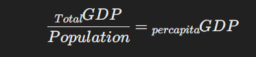 فرمول‌های تولید ناخالص داخلی (GDP)