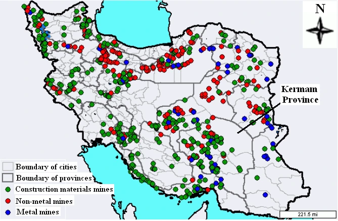 لوکیشن معادن طلای ایران