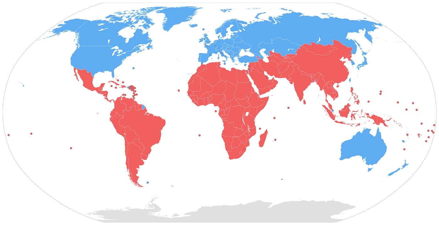 ویژگی های مشترک کشورهای در حال توسعه