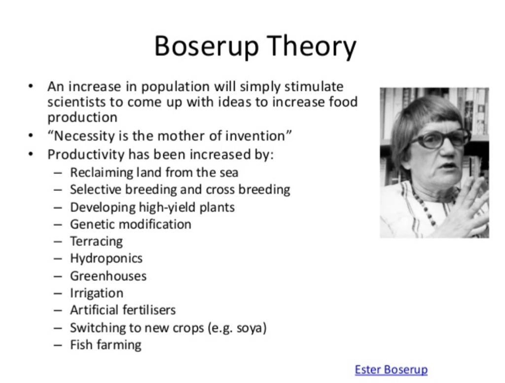 نظریه بوسروپی Boserupian Theory