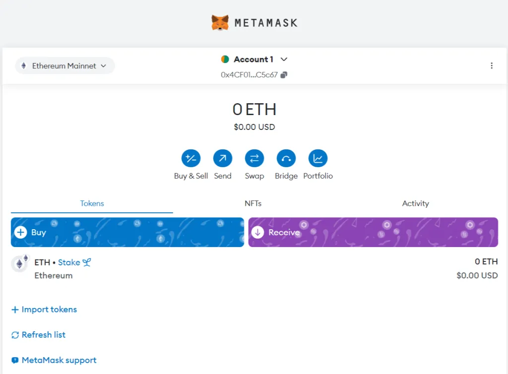 آموزش کیف پول متامسک