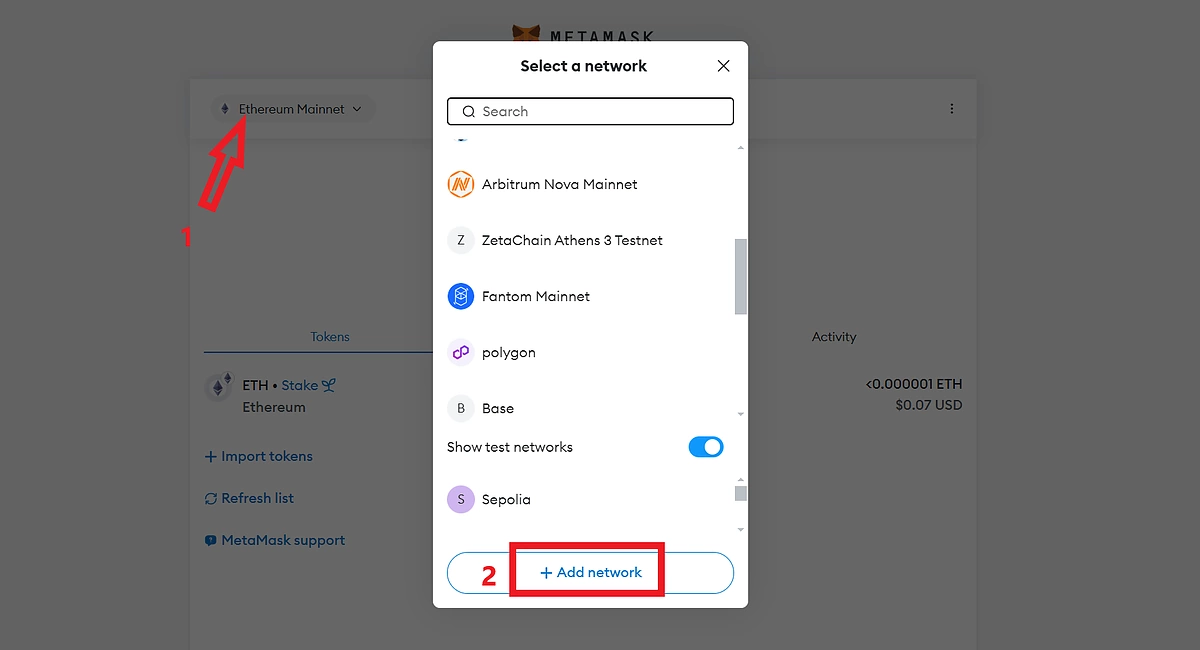آموزش کیف پول متامسک