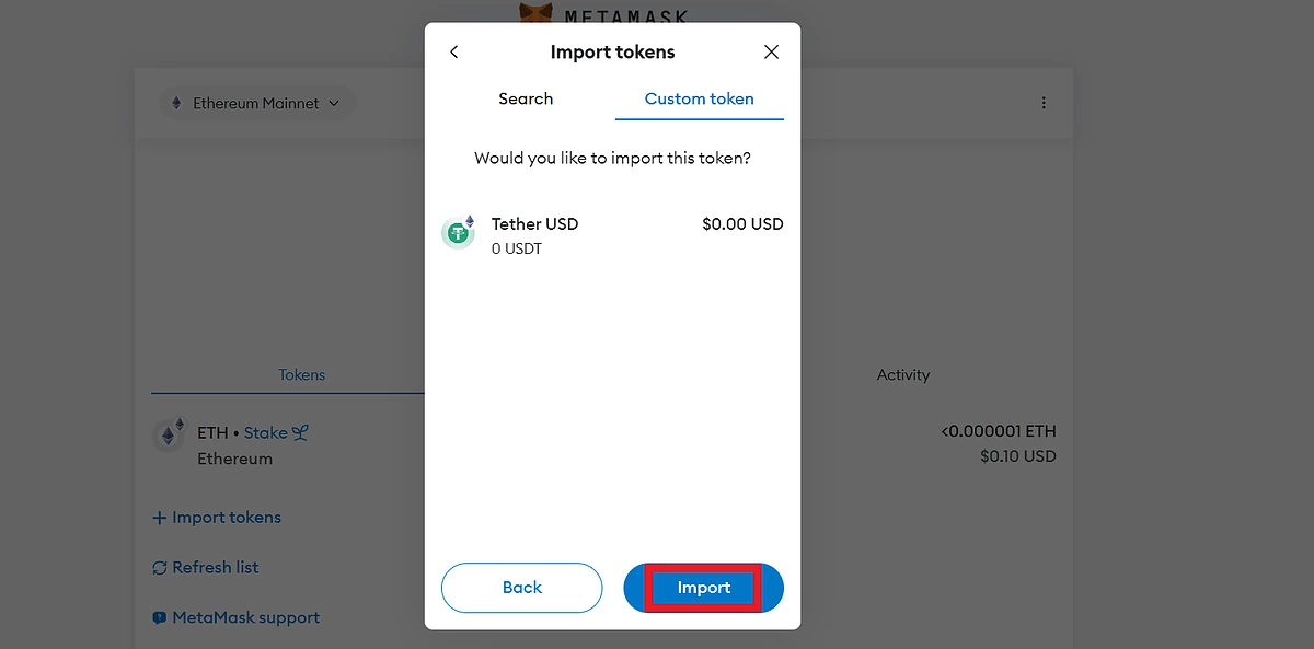 آموزش کیف پول متامسک