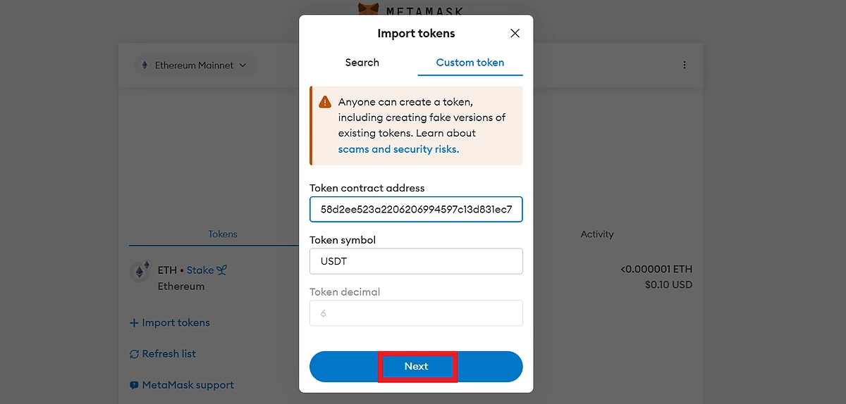 آموزش کیف پول متامسک