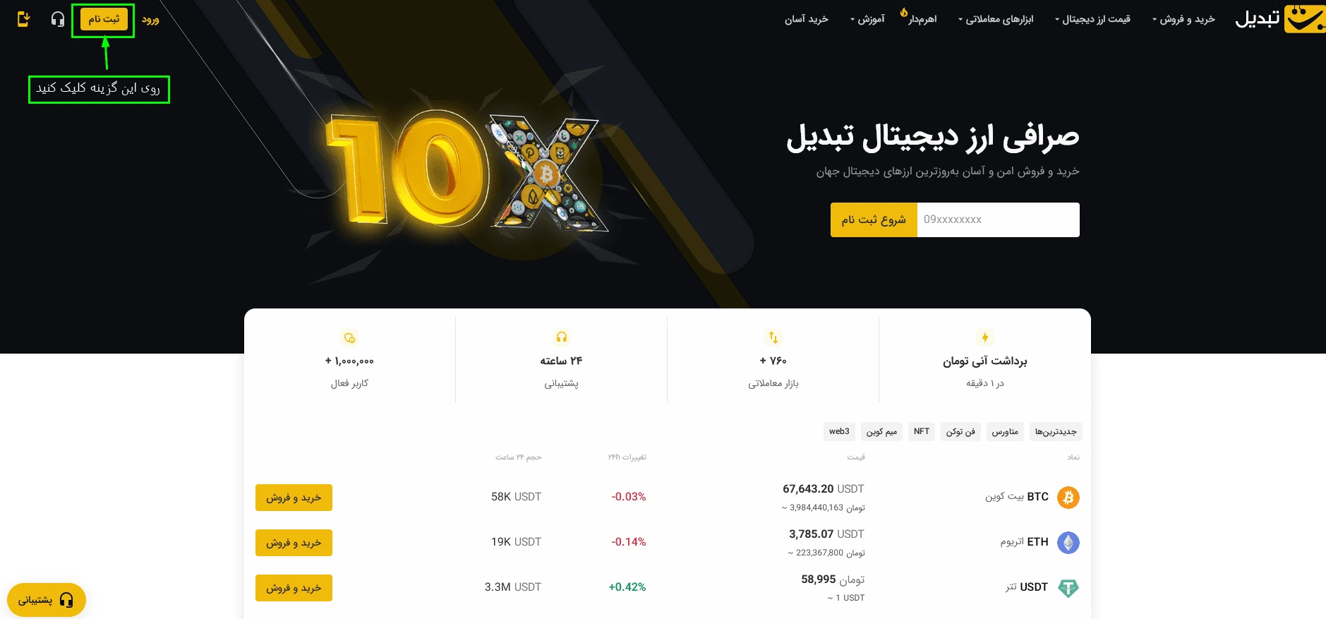 صرافی تبدیل Tabdeal