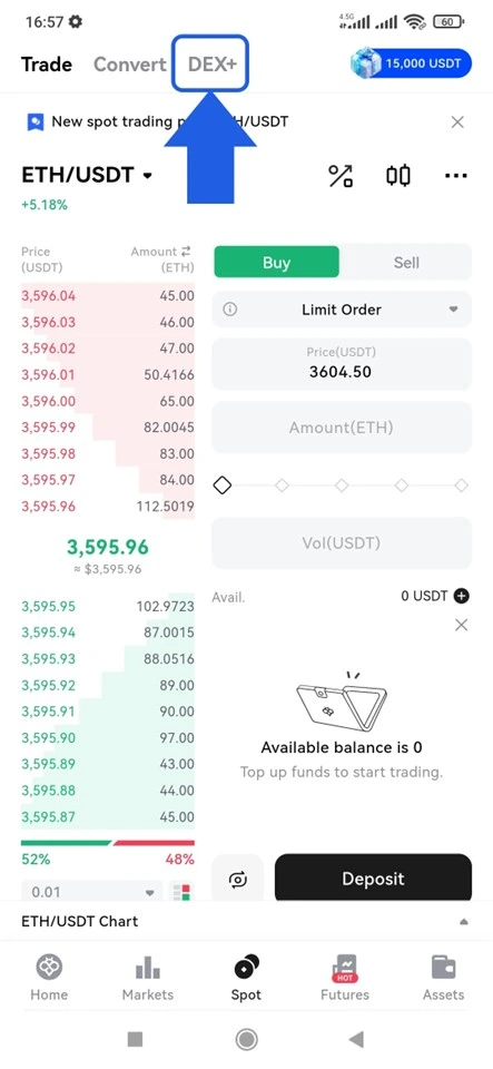 آموزش دکس پلاس Toobit