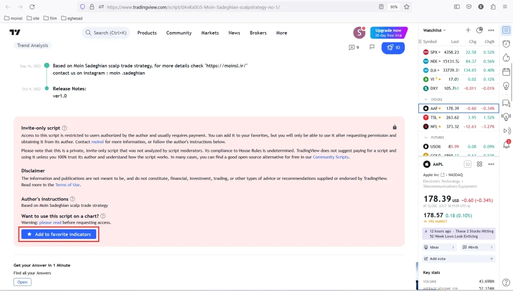 اندیکاتور اسکلپ (نوسان گیری)