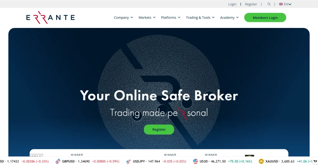 نقد جامع و منصفانه بروکر ارانته (Errante)