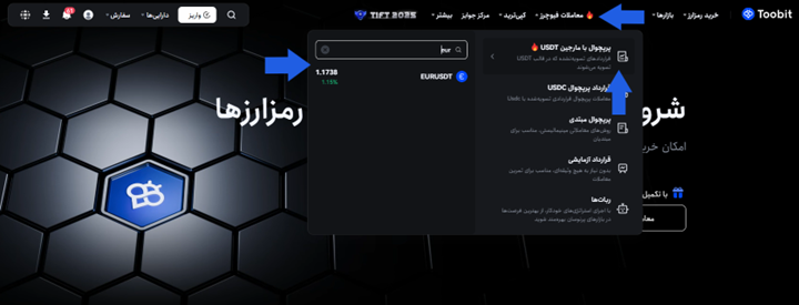 معاملات فارکس در Toobit