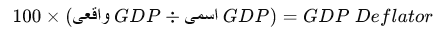 شاخص تعدیل‌کننده GDP 