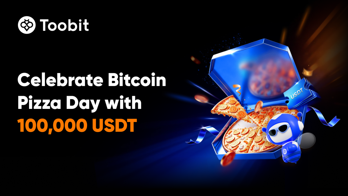 جشنواره Toobit برای روز پیتزای بیت‌کوین با 100,000 USDT جایزه، ایردراپ‌های BTC و حمایت معاملاتی